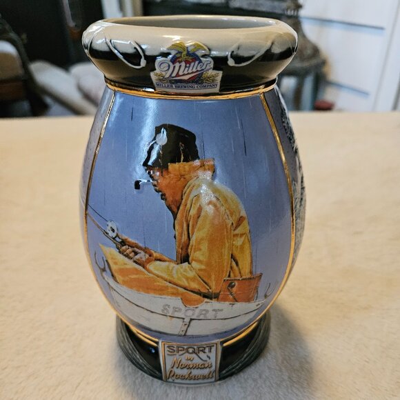 Miller Brewing Co - "Sport" Norman Rockwell Collector Stein - Limited Edition - Picture 1 of 10